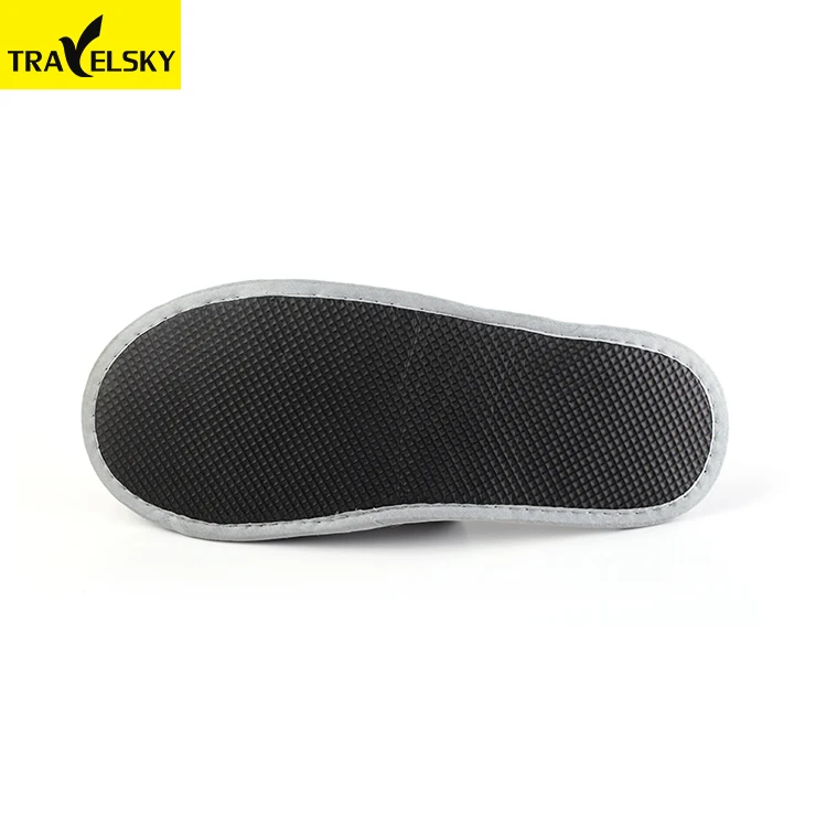 Travelsky Cheap personalized disposable hotel traveling foldable women winter indoor wholesale hotel slippers