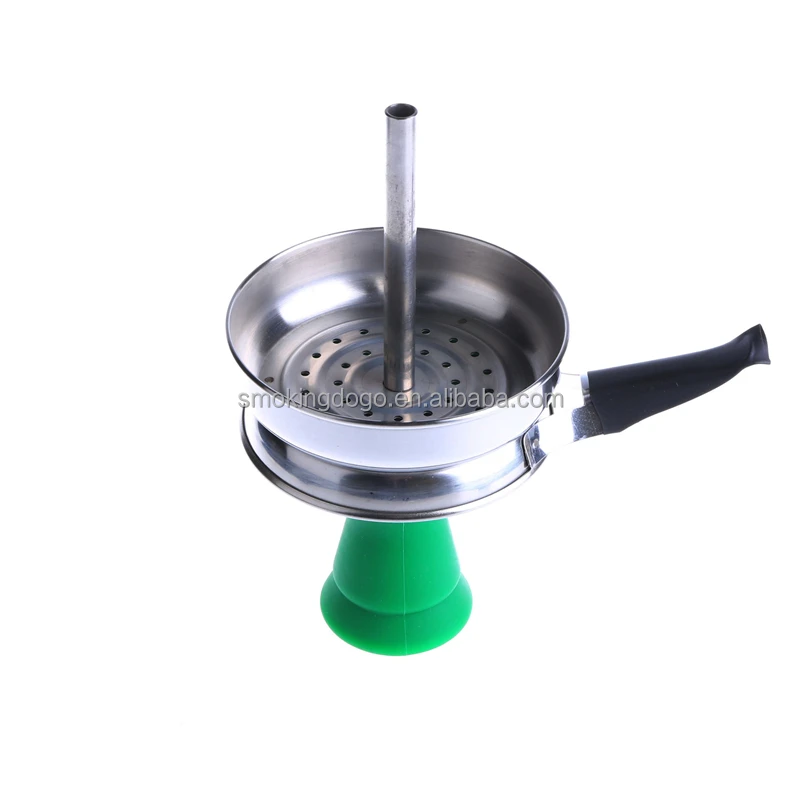 Cheap Silicone Hookah Bowl Set with Stainless Steel Chimney Shisha Charcoal Holder