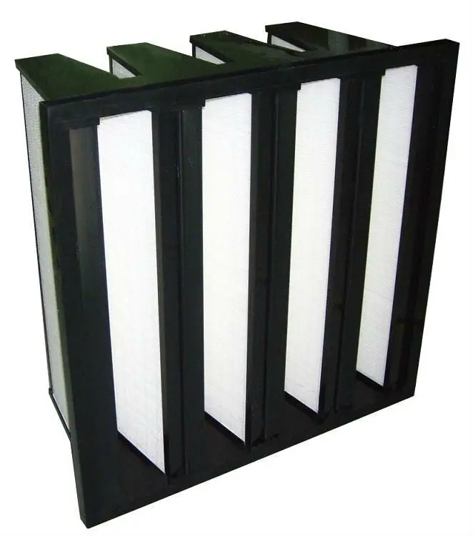 
F8, F9, H10, H13, H14 Compact Filter / V-bank Mini-pleat HEPA Filter Manufacturer in China 