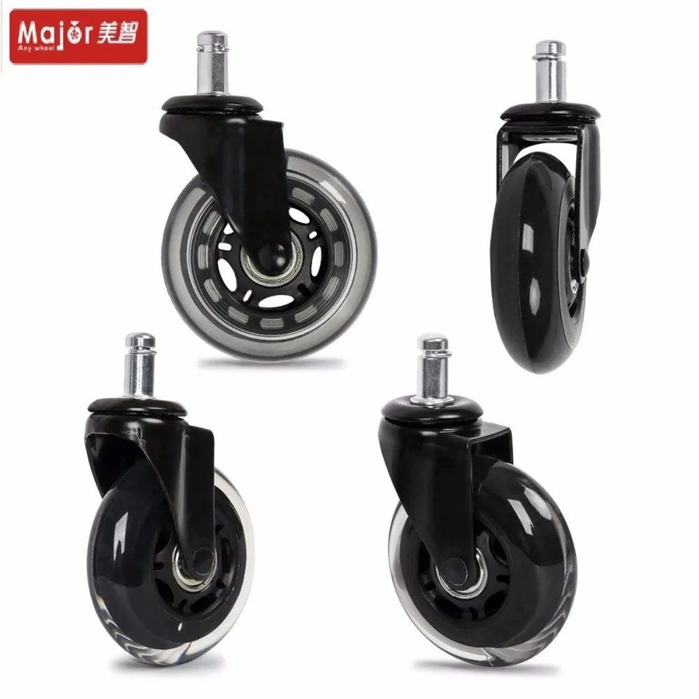 Skateboard spare parts 100mm 4 inch scooter solid tire pu caster wheel