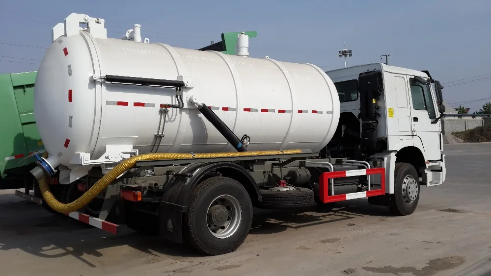 Sinotruk HOWO 12m 3/12000 литровый реактивный и вакуумный всасывающий танкер для сточных вод, вакуумный всасывающий комбинированный реактивный станок