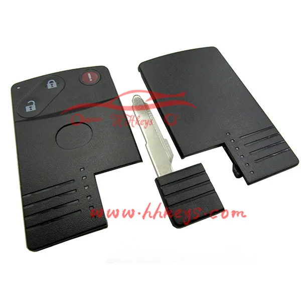 3 button original quality Mazda 3 5 6 CX-7 CX-9 car key remote case shell with smart key blade