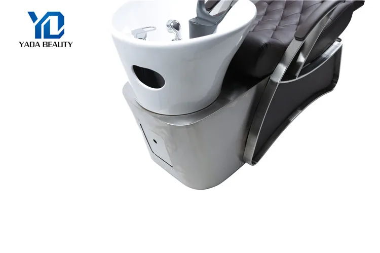 stainless steel base comfortable shampoo backwash unit