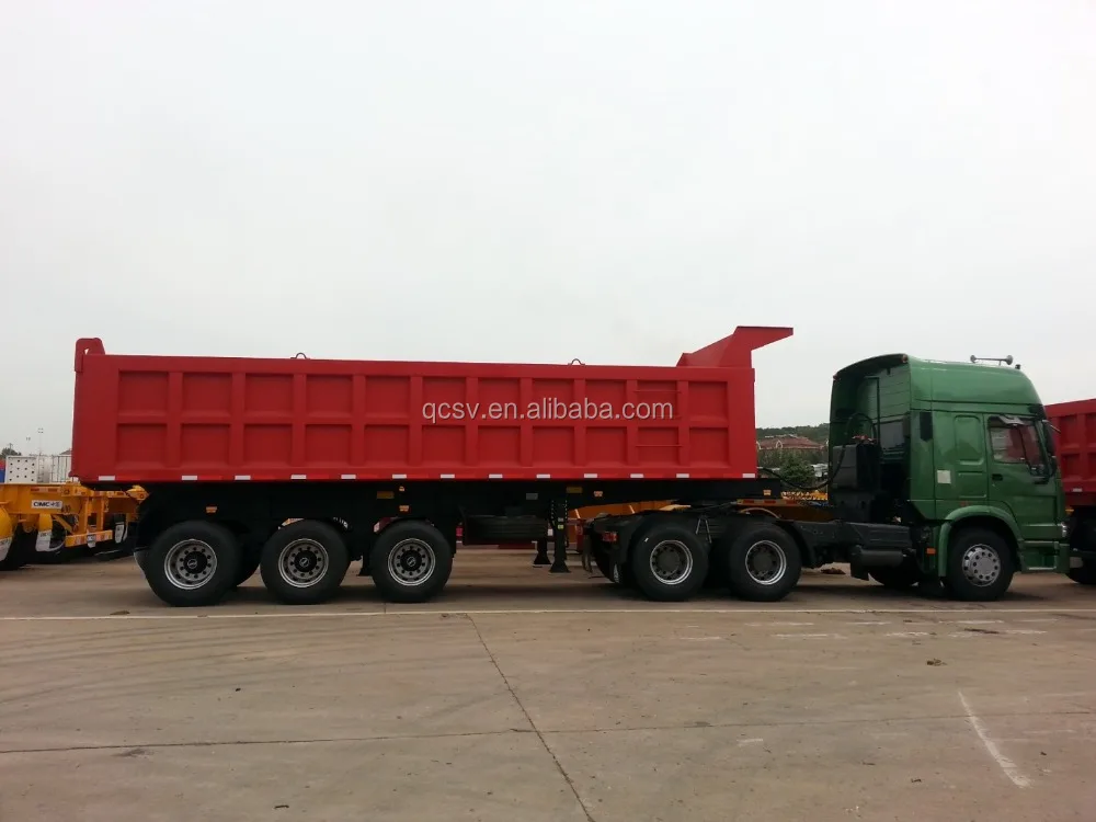 CIMC 30CBM40TON 50TON 60TON опрокидной прицеп с тремя осями