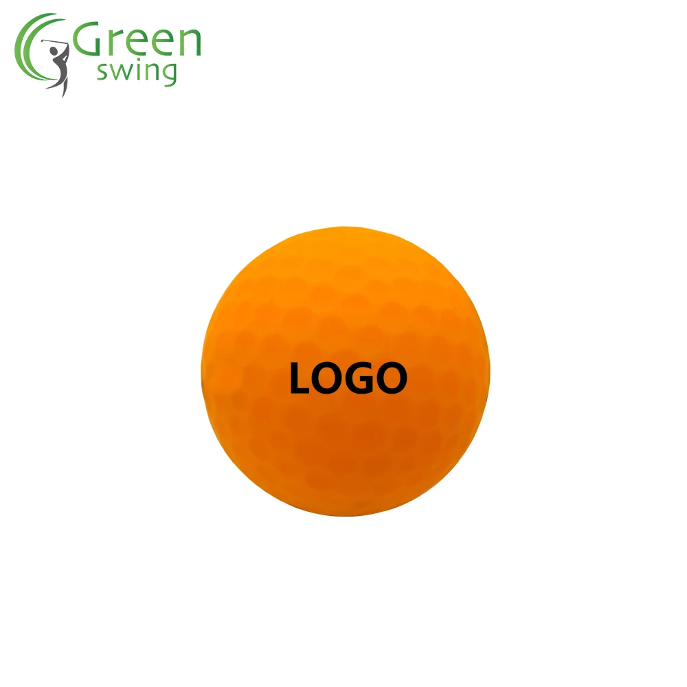 Fluorescent matte color golf ball