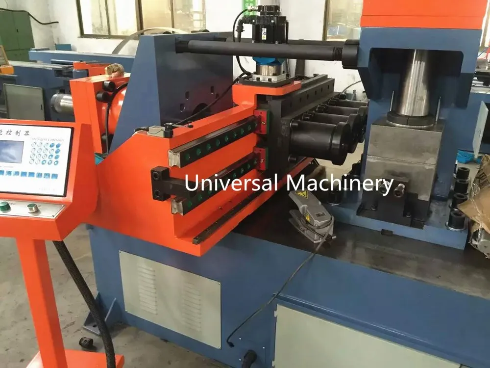Big Diameter UM-168NC 4 Stations Tube End Forming Machine for Reducing/Expanding/Flanging