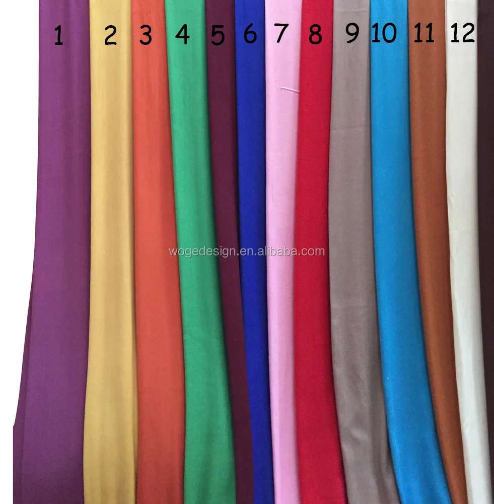 Classic UK beautiful popular hijabs factory wholesale ladies plain solid viscose scarfs pashmina with 41colors available stock