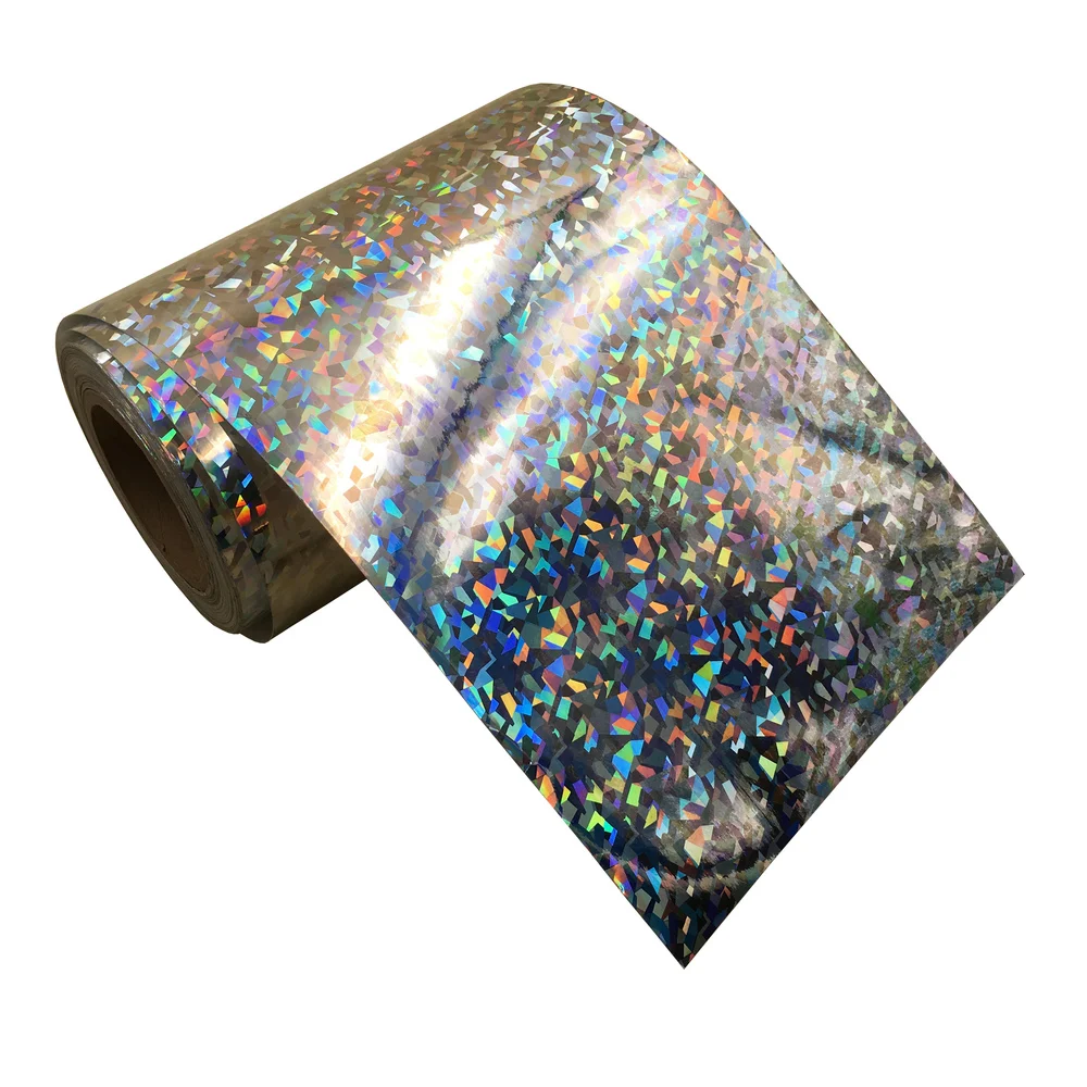 50 micron metallized plastic sheets pet laminating vinyl holographic polyester film label