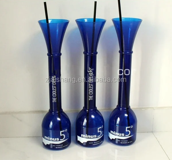 Promotion 28oz huge yard cup 100oz slush cups 1meter yard beer glass copo las vegas bubble shape long neck party cups with straw