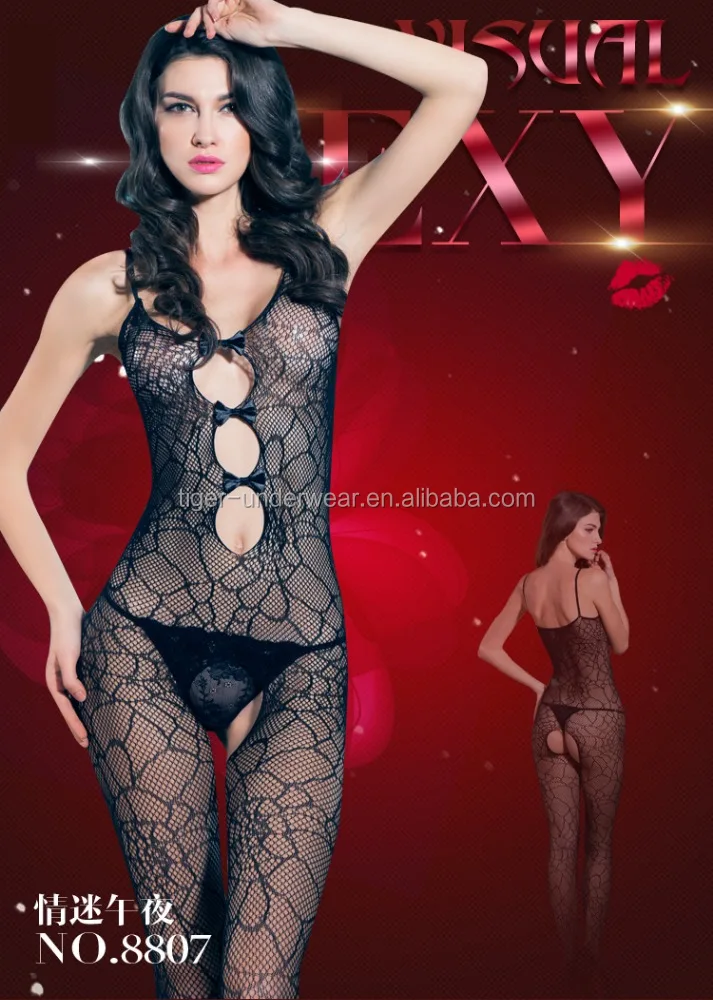 black fishnet sexy women transparent nighty photos girls night wear
