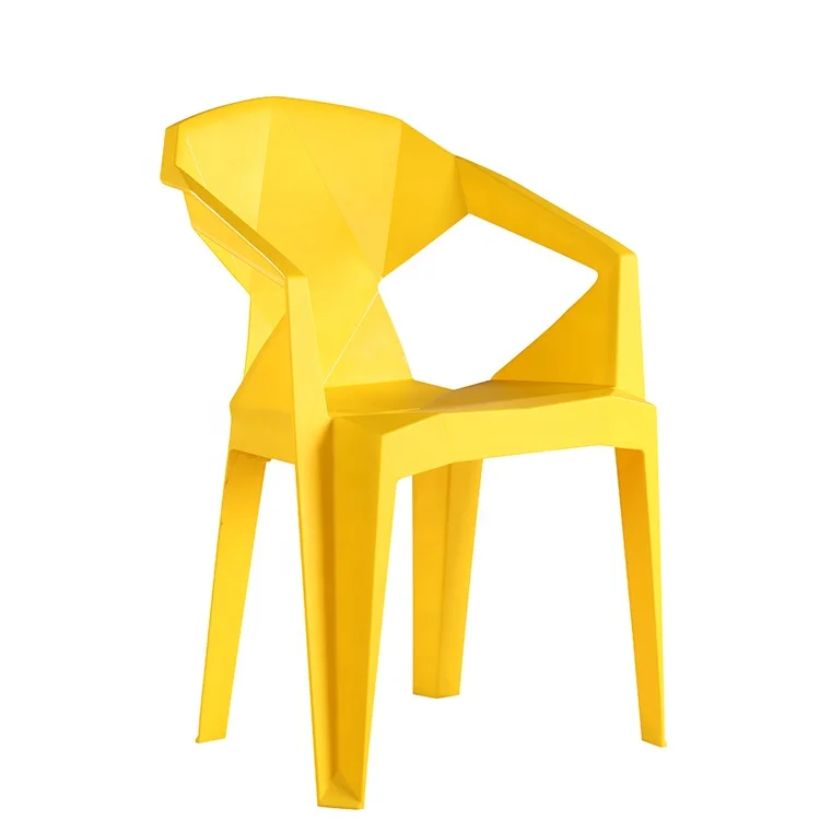 European style durable stackable dining pp chair plastic