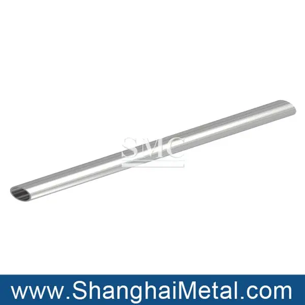 Aluminum threaded plug and oval aluminum pipes