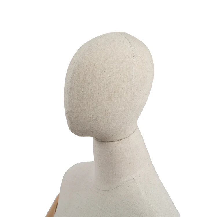 Adjustable female mannequin torso dress form