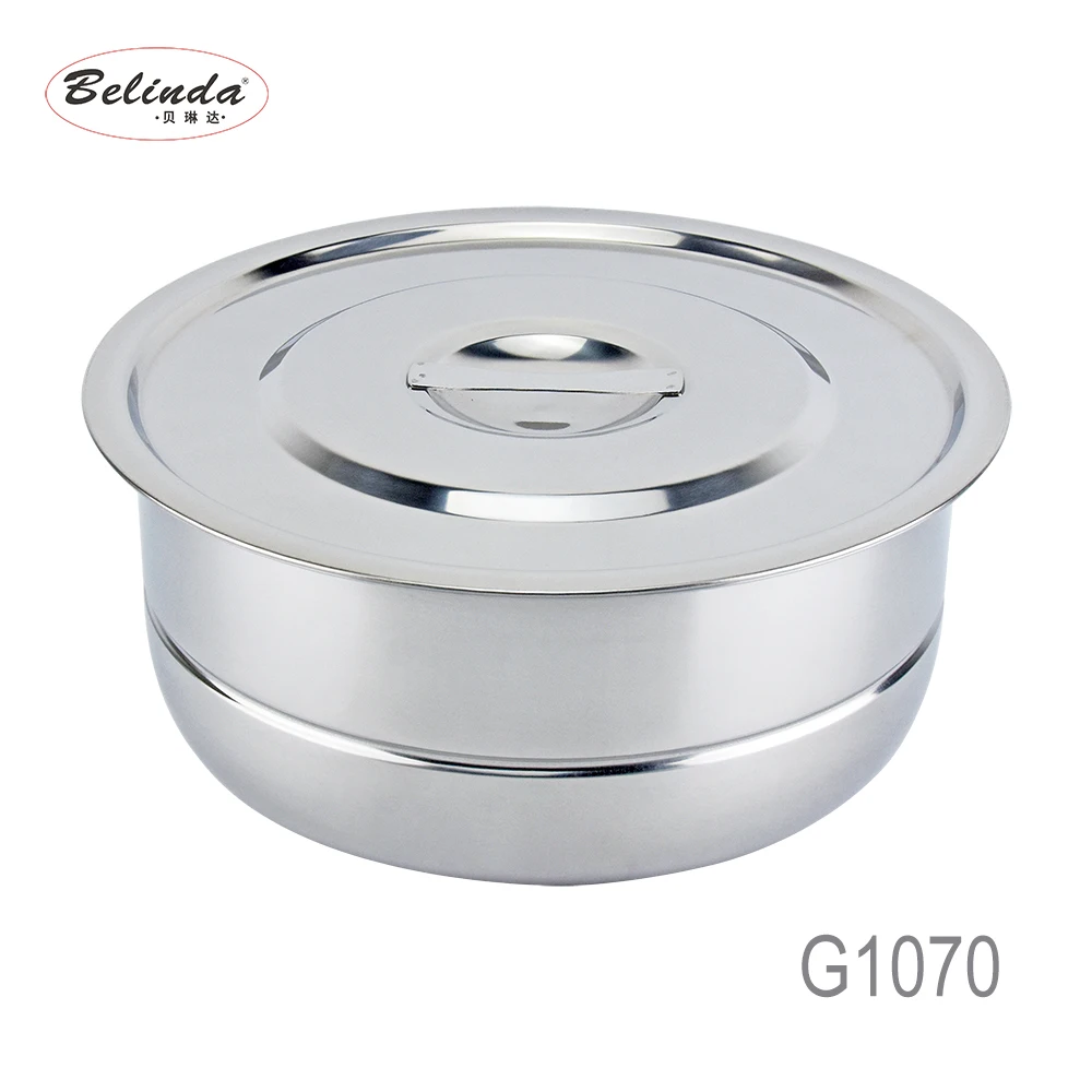 Promotion Item 5PCS Indian Cookware Pot Stainless Steel Cooking Sets Kitchen with Steamer