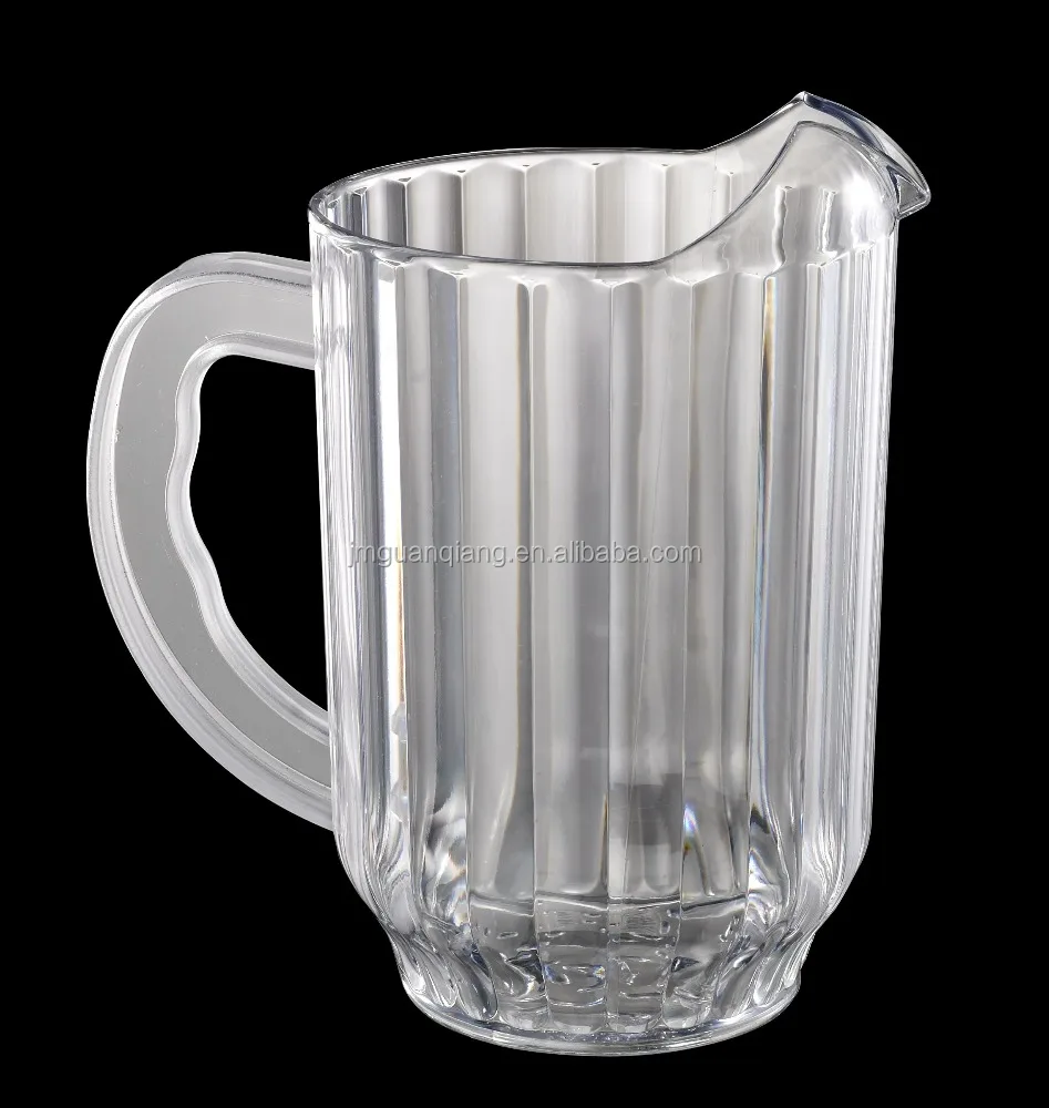 0.95L 1.4L 1.8L stackable PC or SAN material cocktail pitchers juice water pitchers