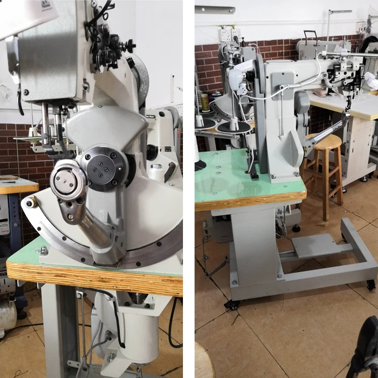 JN-168 швейная машина с двойной нитью, поворотным рычагом и боковой строчкой