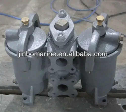 Marine Cast Iron Duplex Oil Strainer JIS F7208 H Type