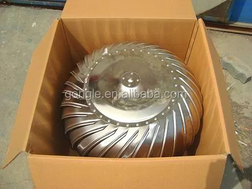 Automatically Wind fan Stainless Steel non-power  roof  mounted fan