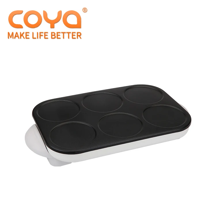 Electronic pancake cupcake cake crepe maker with 4 pans