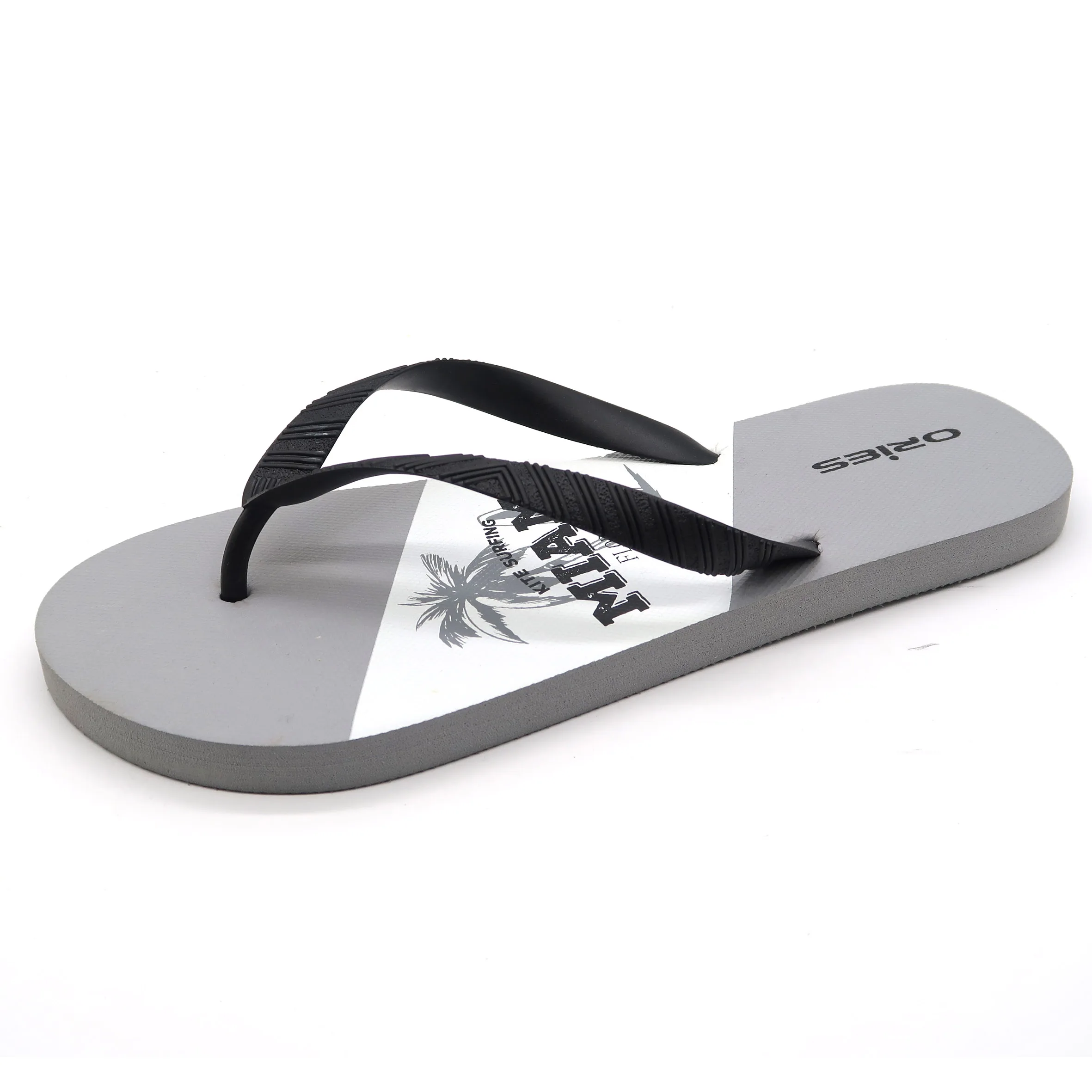 China Branded Custom Printed Logo Eva Slippers For Men beach used
