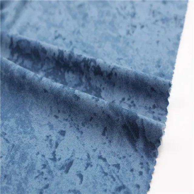 
New fashion DTY brushed apparel spandex material printed polyester fabric stores 
