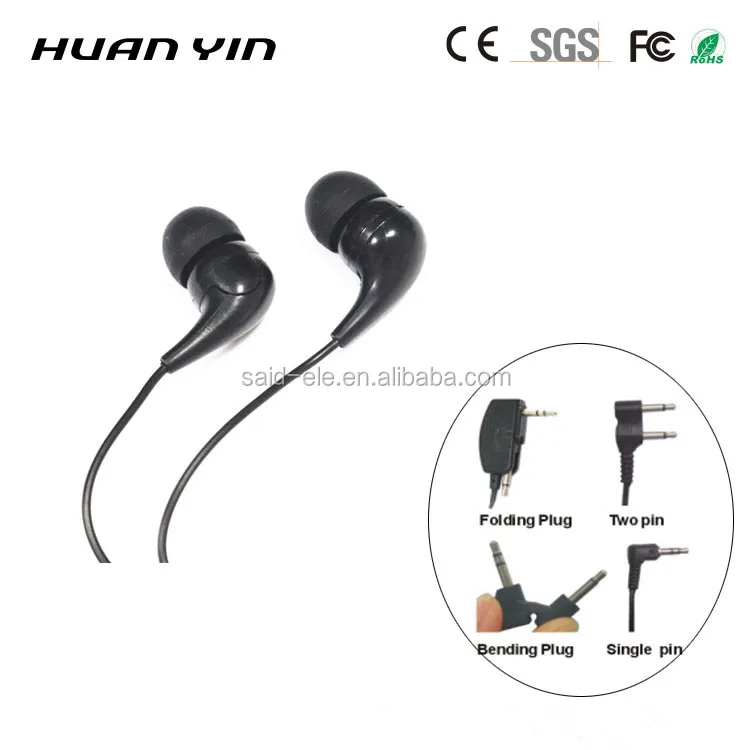 Wholesale kids bulk cheap earphone 3.5mm in ear headphones silicone ear tip earbuds