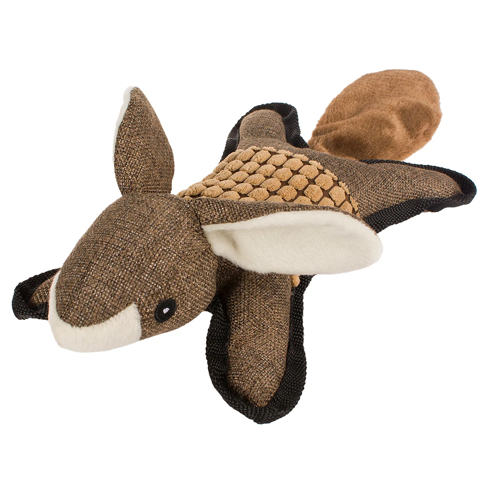 high quality plush& stuffed large medium dog plush toy brown