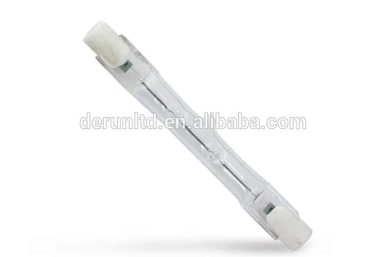 2220lm 120W J78 R7S Clear Quartz Glass Halogen Linear Tube Lamp Equal to 150W Incandescent Bulbs , HAL-R7S