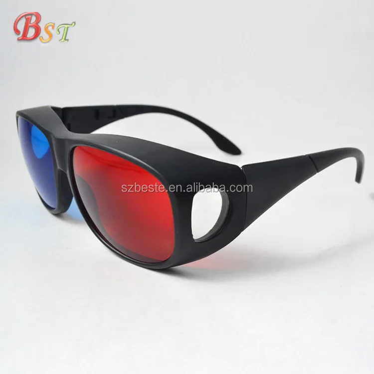 High quality factory price plastic anaglyphic red cyan red blue 3d glasses