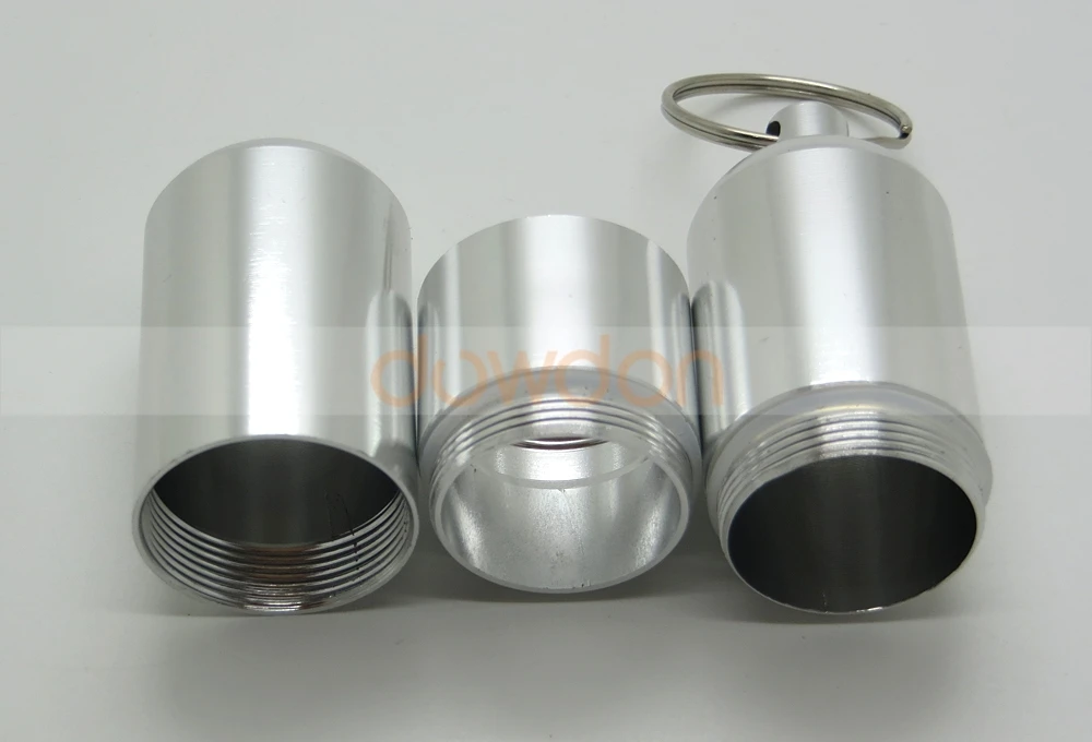 Waterproof Pocket Toothpick Holder Metal Pill Case Keychain Cotton Swab Box