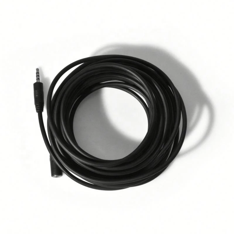 Convenient 5M Male to Female 2.5mm Audio Black Stereo Earphone Extension Cable For Sonoff Temperature/Humidity Sensors