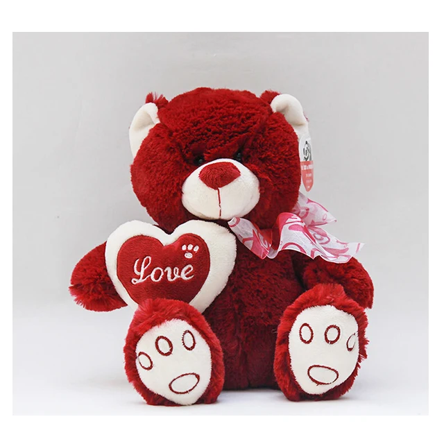 Cute White Stuffed Teddy Bear with a Bow Tie