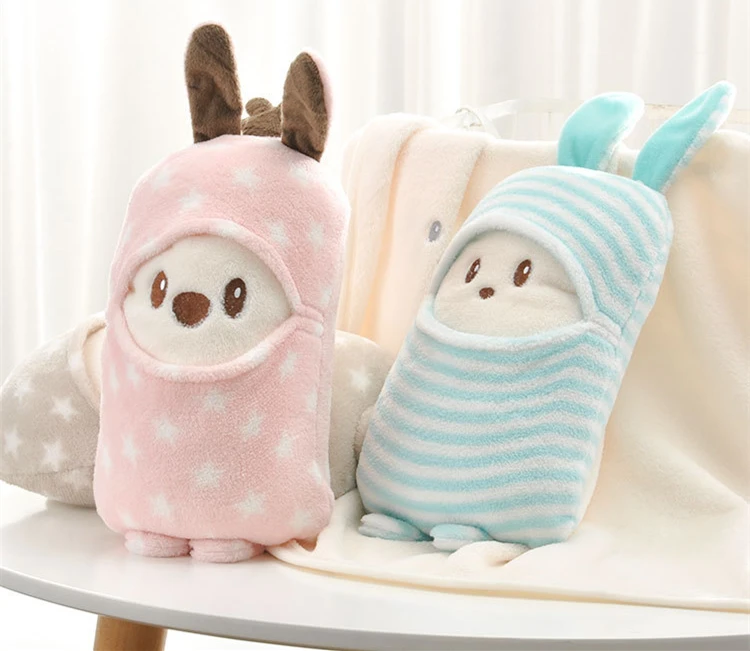 
Bulk Cute Kids Baby Sleep Throw Cartoon Pattern Coral Fleece Knee Blankets Infant Baby Toy Cheap Super Soft Thick Fleece Blanket 