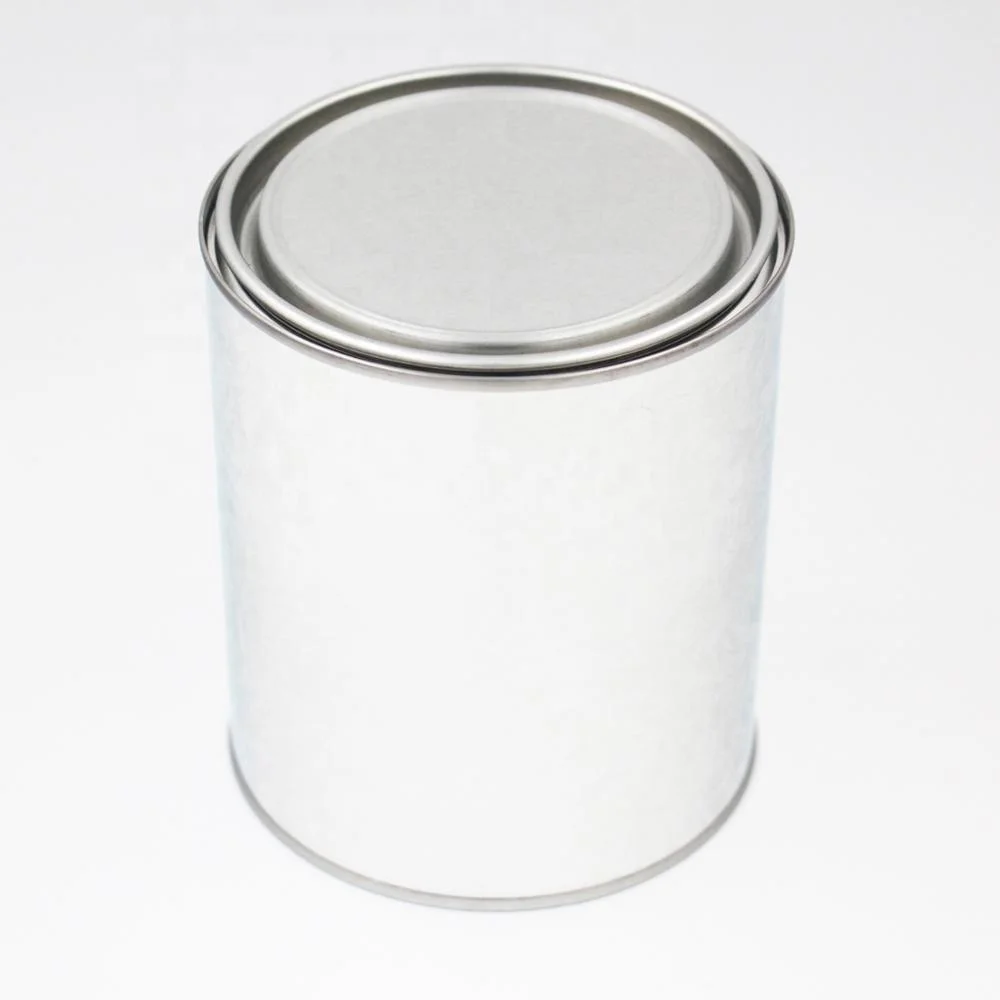 100ml-2Lround empty metal adhesive tin can chemical bucket with lever lid for paint/ adhesive/industrial solvent etc