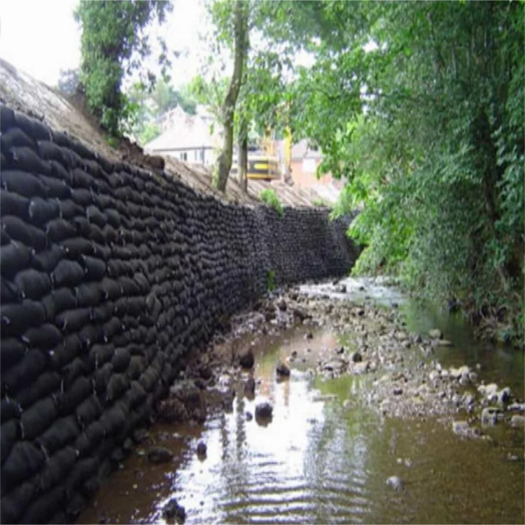 
Geotextiles geo textile bag slope protection used polyester geotextile green sand bag 