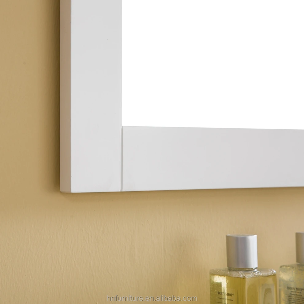 Top-Rated Classic Solid Wood Bathroom Mirror Cabinet Furniture Floor Standing Bathroom Vanity Tops For Bath Room hotel bathroom vanity