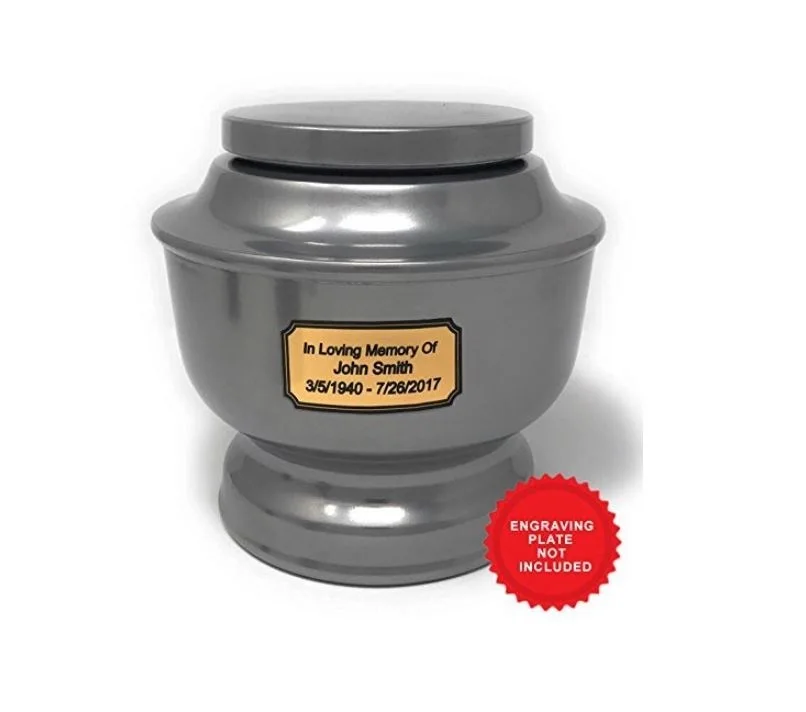 SmartChoice Classic Funeral Cremation Urn for Human Ashes a Variety of Colors Available Adult Urn with Velvet Bag