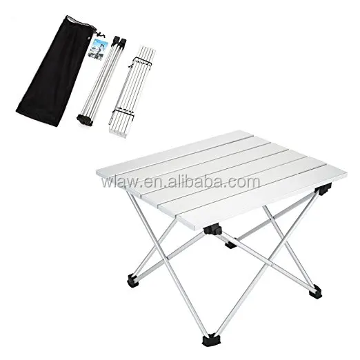 
 Алюминиевый складной стол с сумкой для переноски для внутреннего и наружного пикника, кемпинга, походов, путешествий, рыбалки  