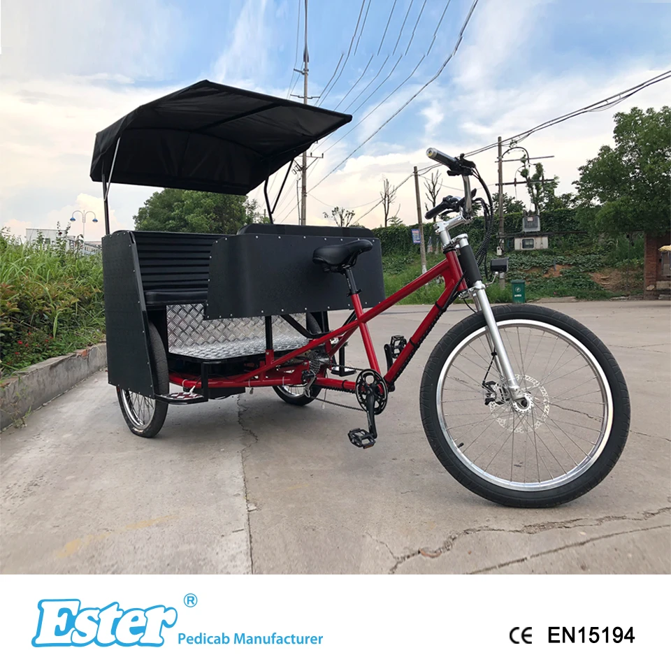 ESTER 3 Wheel Pedicab LED Lights More Colors Choice , tricycle for adults bike trike   taxi