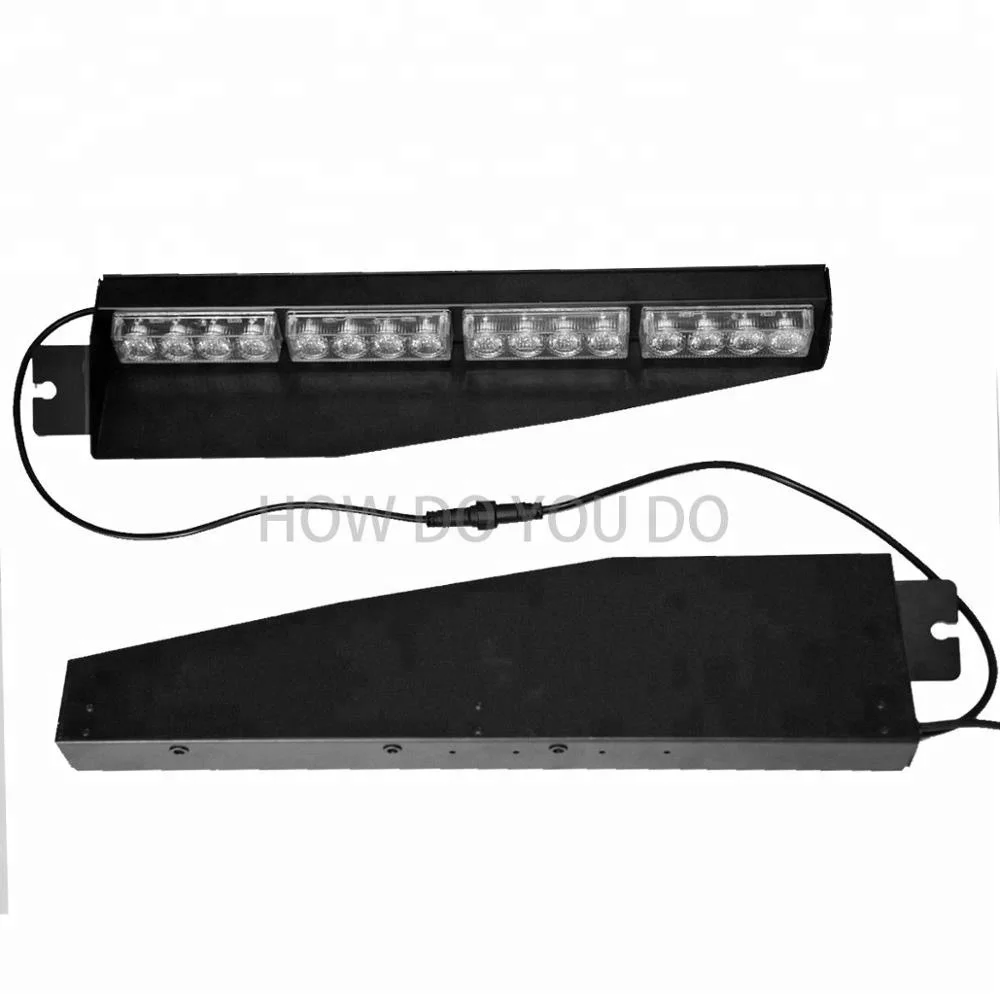 32 led amber emergency interior Warning Strobe Split Mount Deck Dash lamp LED Visor Light Bar