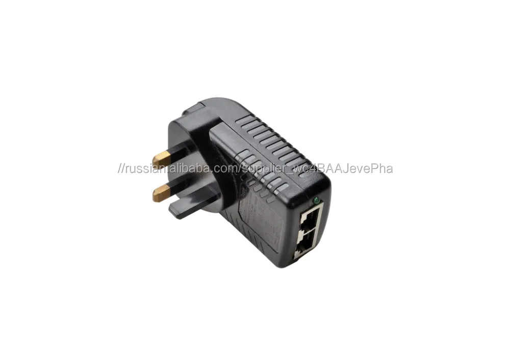 гигабитный PoE инжектор 24Vdc 15W адаптер PoE пассивный сплиттер PoE для камеры CCTV / PoE коммутатор / IP-телефон
