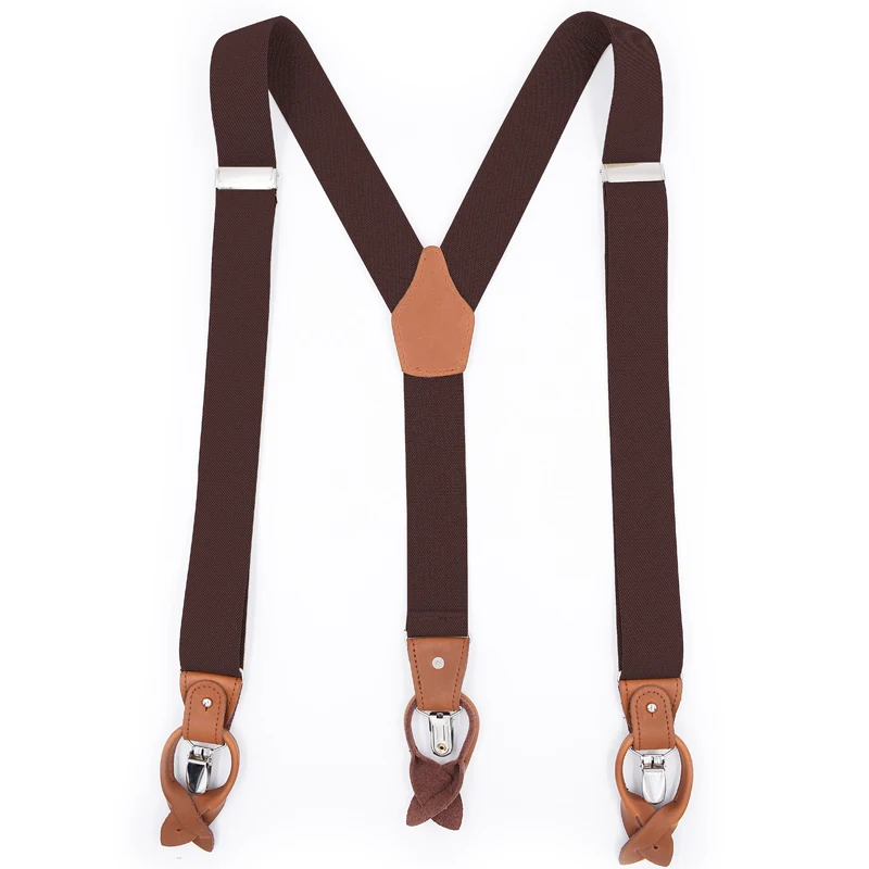 2019 yiwu longkang fashion leather men suspender