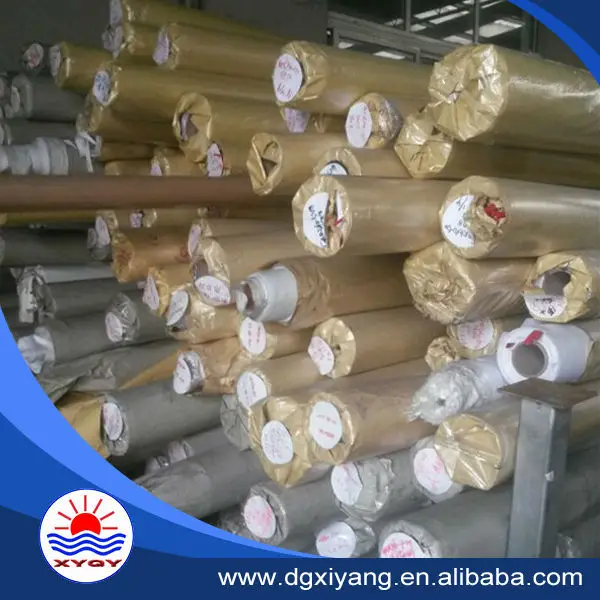 High Quality China Coated PVC Tarpaulin Polyester Fabric Stocklots Cover Tent Truck Cover Woven Laminated Pattern Plain Style