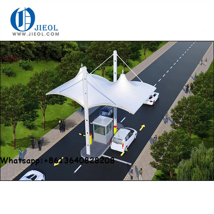 car roof shade  parking tensile membrane structure tent