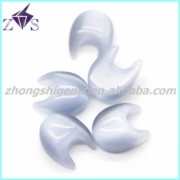 moon Grey Cat Eye Stone Gemstone