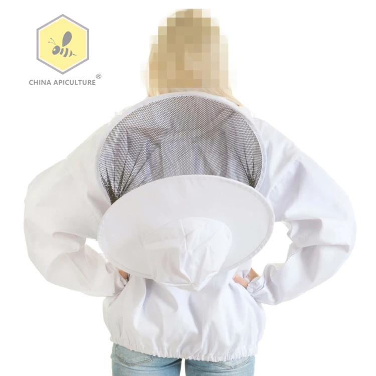 Beekeeping Tools Adult Professional Beekeeping Jacket Beekeeper Hooded Jacket Veil Smoker Bee Jacket