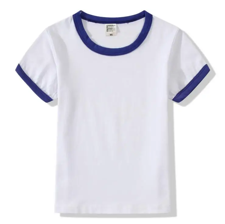 Оптовая продажа 2017 популярная детская футболка с короткими рукавами с логотипом на заказ 100%