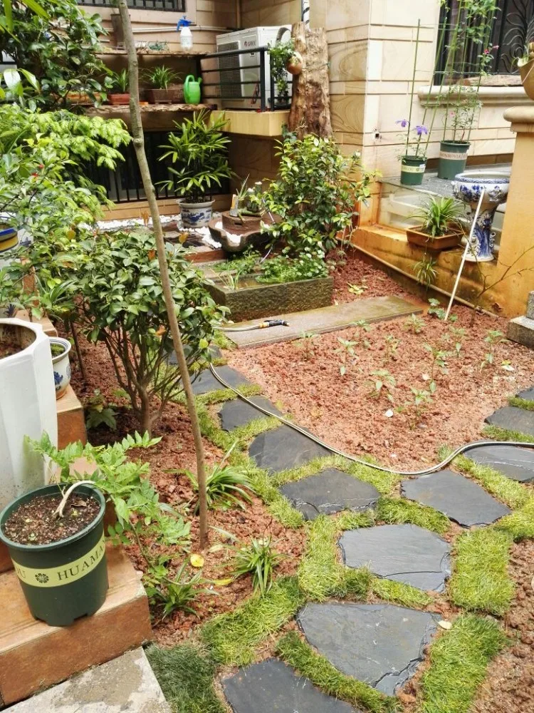 Factory Direct Sales Cheap Thick Natural Surface Outdoor Uncut Irregular Garden Slate Paving Stone