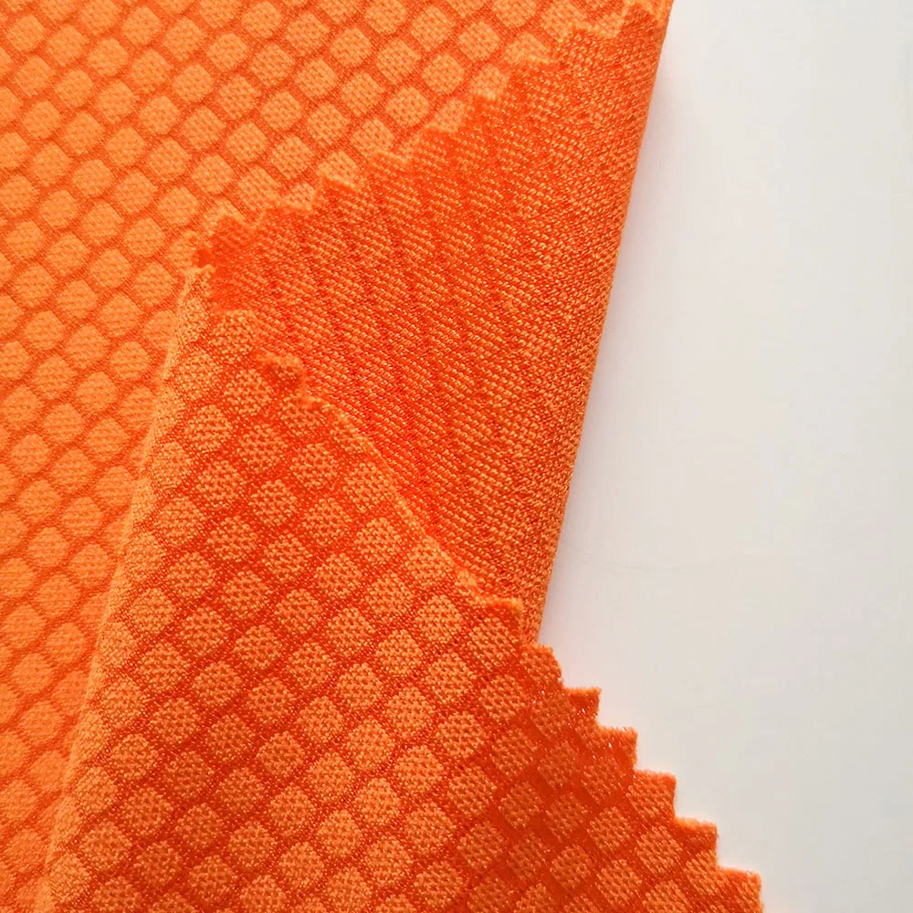 Wholesaler bright 75D lightweight mesh football fabric knitted for rugby cloth RTS PS1Y06