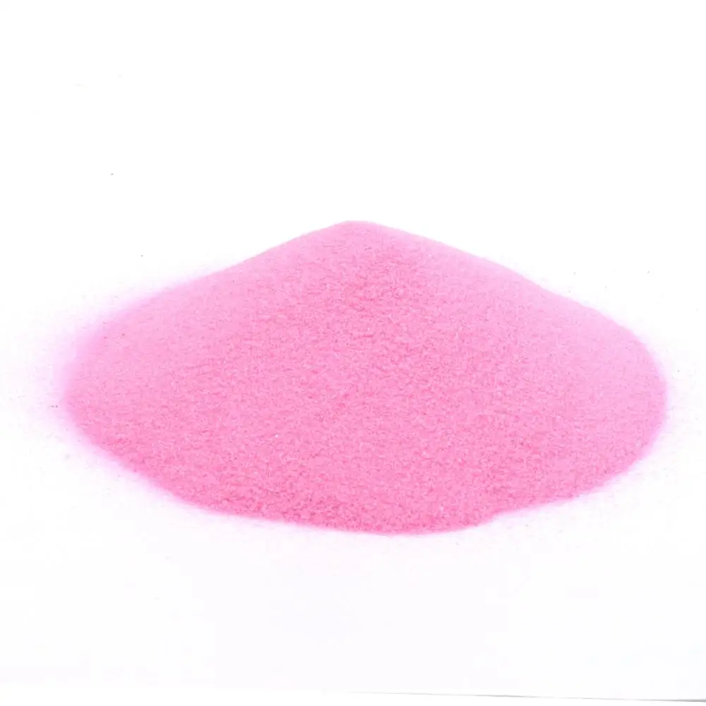 Deep pink colored sand